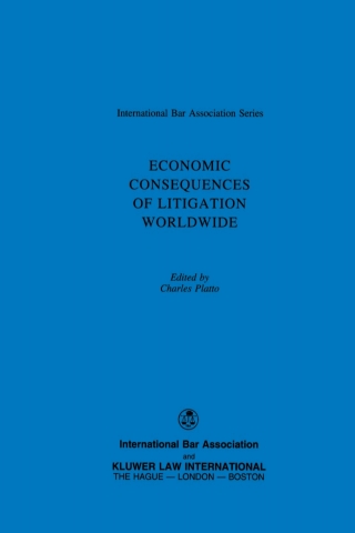 Cover image: Economic Consequences of Litigation Worldwide 1st edition 9789041110954