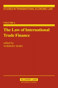 صورة الغلاف: The Law of International Trade Finance 1st edition 9789065443953