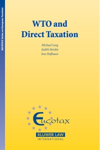Cover image: WTO and Direct Taxation 9789041123718