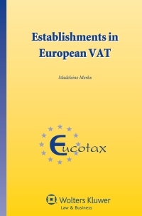 Cover image: Establishments in European VAT 9789041145543