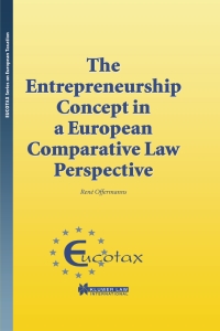Titelbild: The Entrepreneurship Concept in a European Comparative Law Perspective 9789041198877