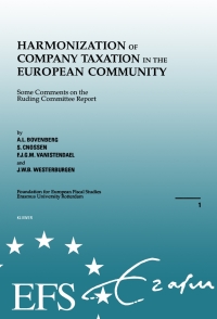 Titelbild: Harmonization of Company Taxation in the European Community 9789065446602