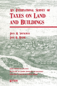 Cover image: An International Survey of Taxes on Land and Buildings 9789065447937