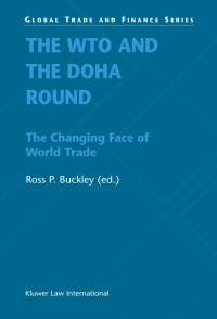 Imagen de portada: The WTO and the Doha Round 1st edition 9789041199478