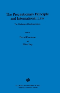 Imagen de portada: The Precautionary Principle and International Law 1st edition 9789041101433