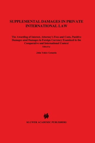 Cover image: Supplemental Damages in Private International Law 1st edition 9789041106452