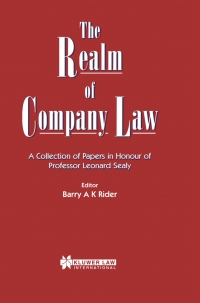 Immagine di copertina: The Realm of Company Law 1st edition 9789041107336