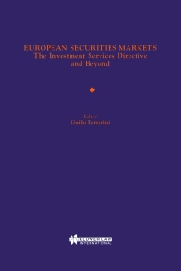 صورة الغلاف: European Securities Markets 1st edition 9789041107367