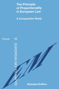 Cover image: The Principle of Proportionality in European Law 9789041108661