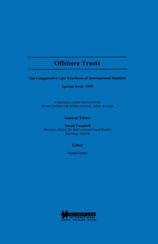 Cover image: Offshore Trusts 1st edition 9789041109217