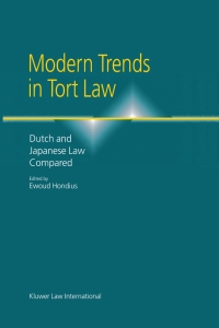 Cover image: Modern Trends in Tort Law 1st edition 9789041111562