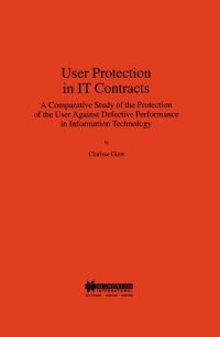 Cover image: User Protection in IT Contracts 9789041115485