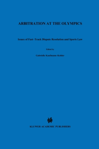 Imagen de portada: Arbitration at the Olympics 1st edition 9789041116963