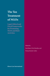 表紙画像: The Tax Treatment of NGOs 1st edition 9789041122278
