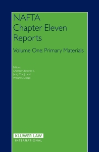 Cover image: NAFTA  Chapter  Eleven  Reports 1st edition 9789041122858