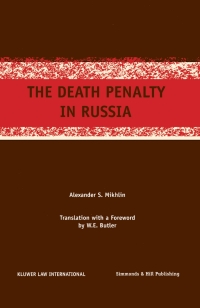 Omslagafbeelding: The Death Penalty in Russia 9789041193124