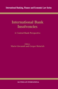 Omslagafbeelding: International Bank Insolvencies 1st edition 9789041197283