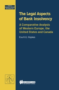 Cover image: The Legal Aspects of Bank Insolvency 9789041197696