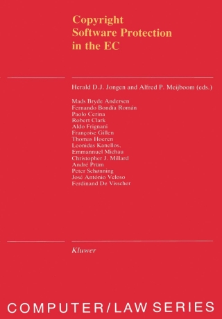 Cover image: Copyright Software Protection in the EC 1st edition 9789065447869
