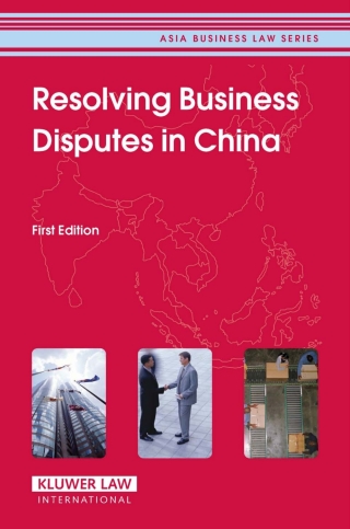 Imagen de portada: Resolving Business Disputes in China 9789041124166