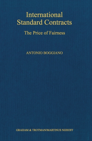 Cover image: International Standard Contracts 9780792307099