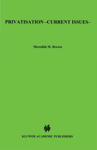 Imagen de portada: Privatisation - Current Issues 9781859660492