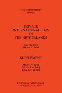 Imagen de portada: Private International Law in The Netherlands 9789041100849