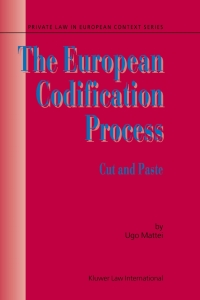 Titelbild: The European Codification Process 9789041122308