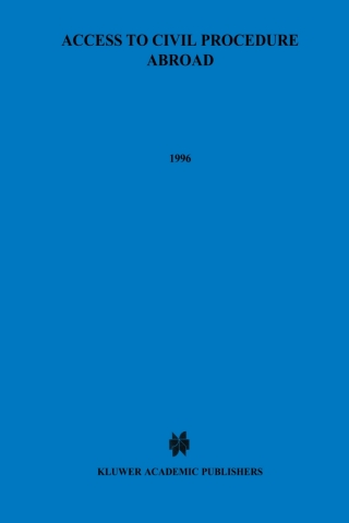 Cover image: Access to Civil Procedure Abroad 1st edition 9789041102126