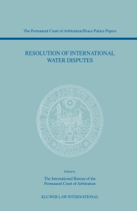 Cover image: Resolution of International Water Disputes 1st edition 9789041120298