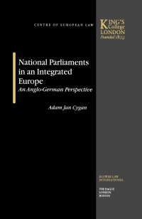 Imagen de portada: National Parliaments in an Integrated Europe 9789041116291