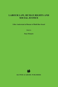 Imagen de portada: Labour Law, Human Rights and Social Justice 1st edition 9789041116970