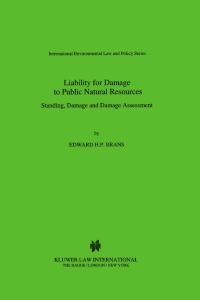 Cover image: Liability for Damage to Public Natural Resources 9789041117243