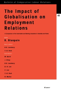Omslagafbeelding: The Impact of Globalisation on Employment Relations 1st edition 9789041118509