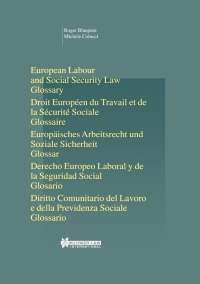Omslagafbeelding: European Labour Law and Social Security Law: Glossary 9789041119056
