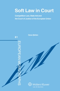 Cover image: Soft Law in Court 9789041139979