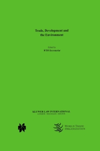 Cover image: Trade, Development and the Environment 1st edition 9789041198044