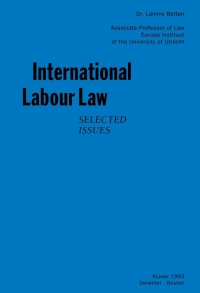 Cover image: International Labour Law 9789065447081