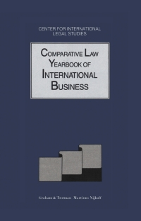 Immagine di copertina: Comparative Law Yearbook of International Business 1st edition 9781853334849