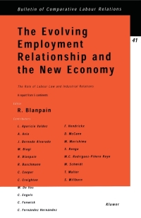 Cover image: The Evolving Employment Relationship and the New Economy 1st edition 9789041116918