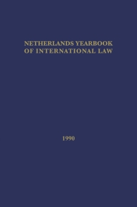 Cover image: Netherlands Yearbook of International Law 1990 9780792311805