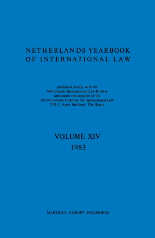 Cover image: Netherlands Yearbook of International Law 1983 9789024729166