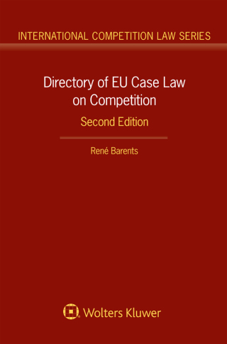 Immagine di copertina: Directory of EU Case Law on Competition, 2nd edition 9789041183637