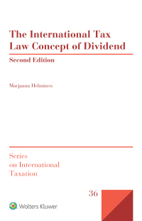 Cover image: The International Tax Law Concept of Dividend 2nd edition 9789041183941