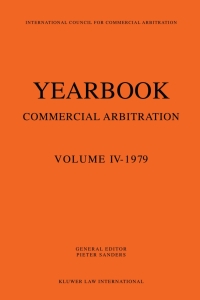 Cover image: Yearbook Commercial Arbitration: Volume IV - 1979 1st edition 9789026810688