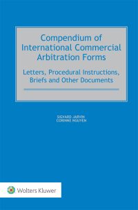 Imagen de portada: Compendium of International Commercial Arbitration Forms 9789041185877