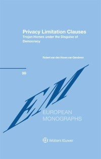 Cover image: Privacy Limitation Clauses 9789041185990