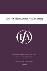 Cover image: IFA: Dividend Access Shares (Stapled Stock) 9789041102973