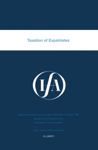 Cover image: IFA: Taxation of Expatriates 9789041110114