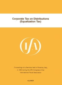 Cover image: Corporate Tax on Distributions (Equalization Tax) 9789065448446